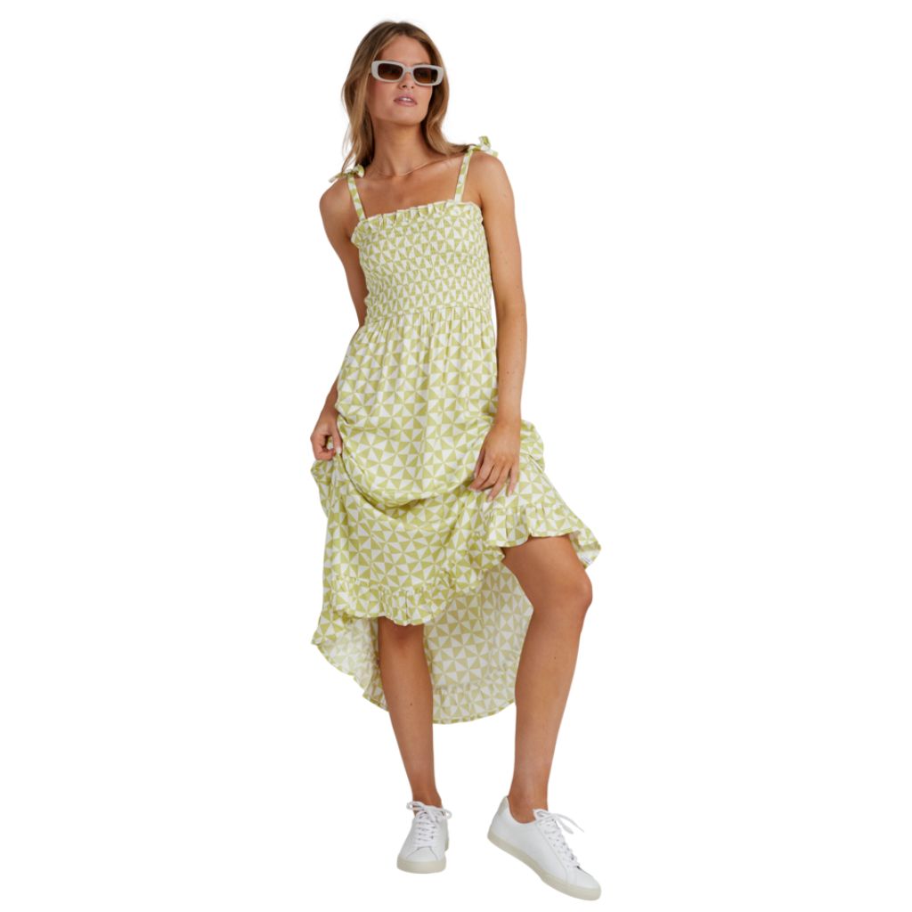 Ms Brown Garden Dress