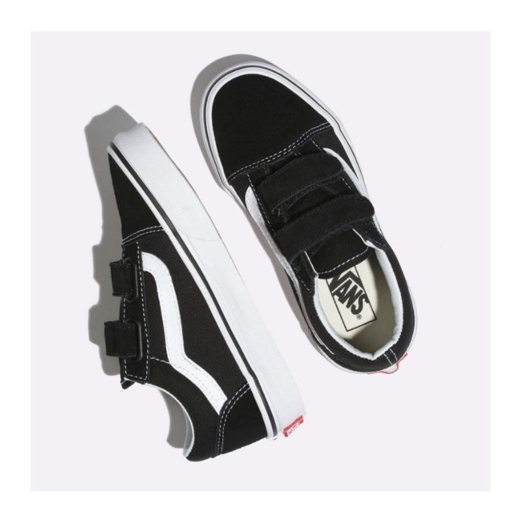 Kids Old Skool Velcro Black/True White