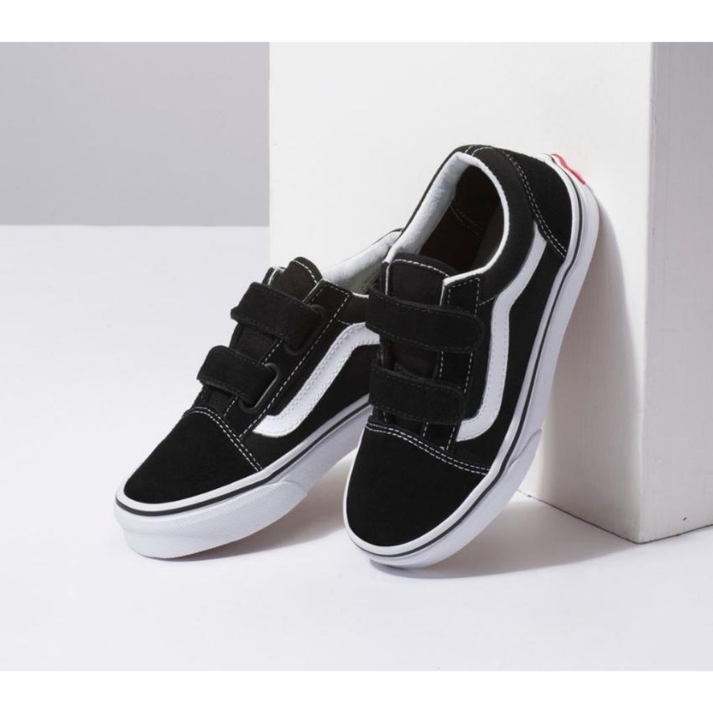 Kids Old Skool Velcro Black/True White