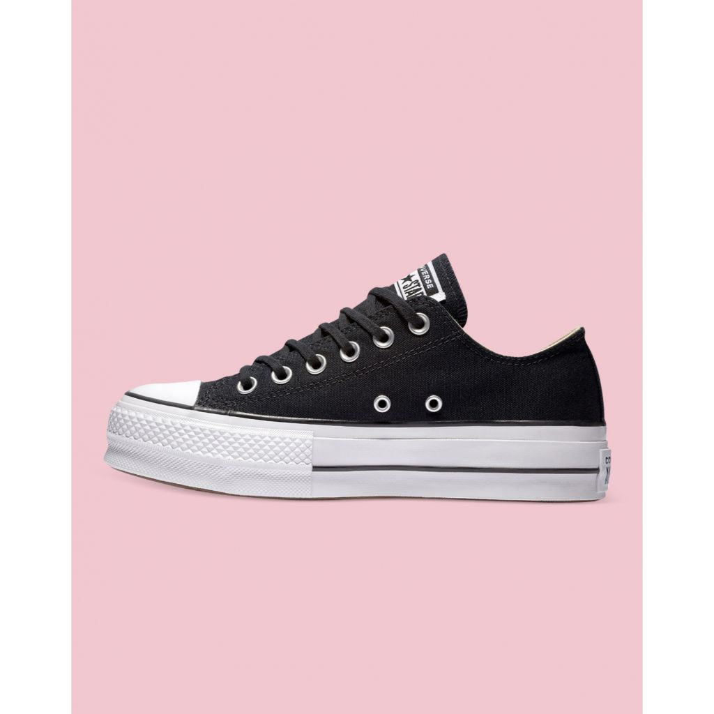 Womens Converse Chuck Taylor All Star Canvas Lift Low Top Black