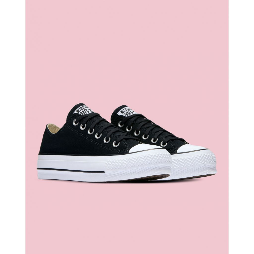 Womens Converse Chuck Taylor All Star Canvas Lift Low Top Black