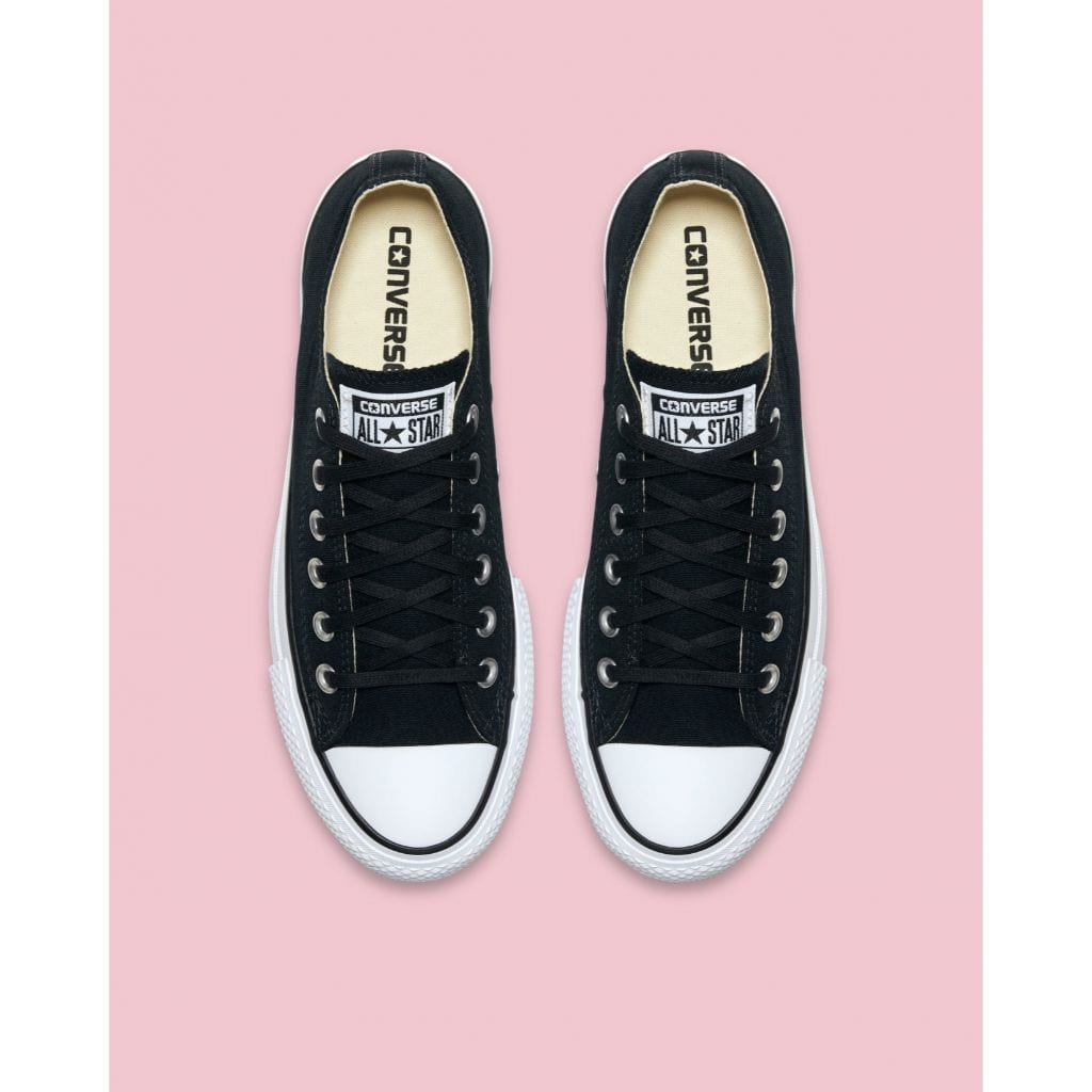 Womens Converse Chuck Taylor All Star Canvas Lift Low Top Black